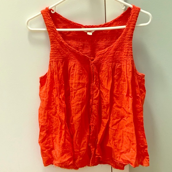 Boho Flowy Cute Hippie American Eagle Top - Picture 1 of 6